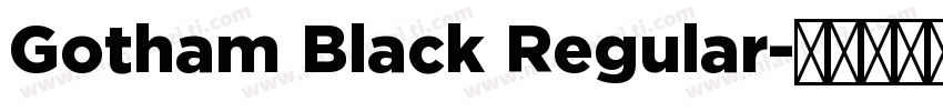 Gotham Black Regular字体转换